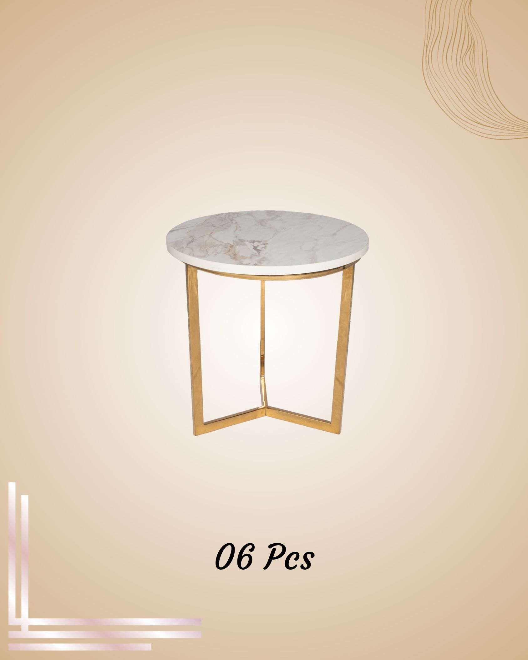 Phagun Decor Co - White Circle Coffee Table